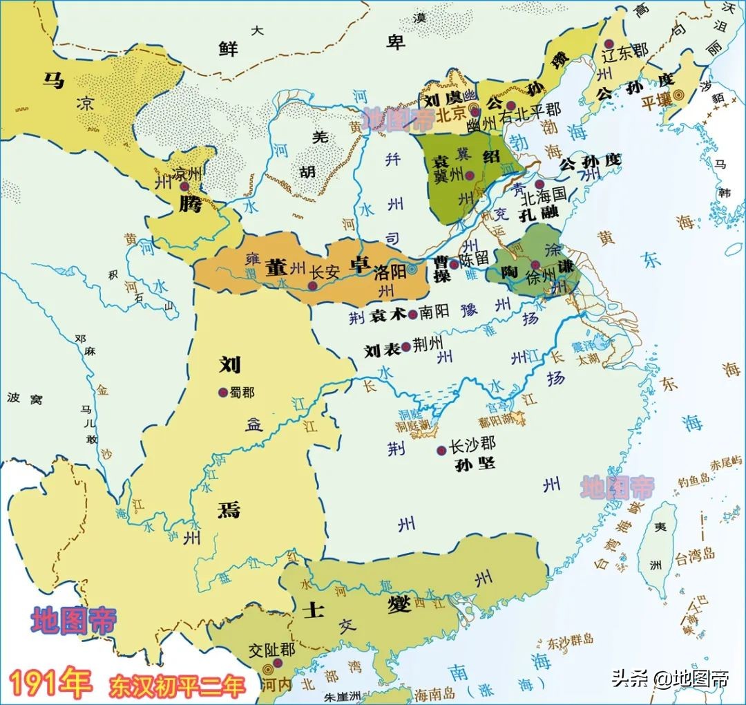 地图上的三国（15幅地图）